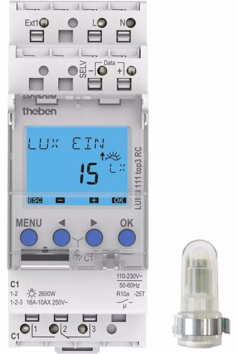 Interruttore crepuscolare Theben LUNA 111 top3 AL 1110130
