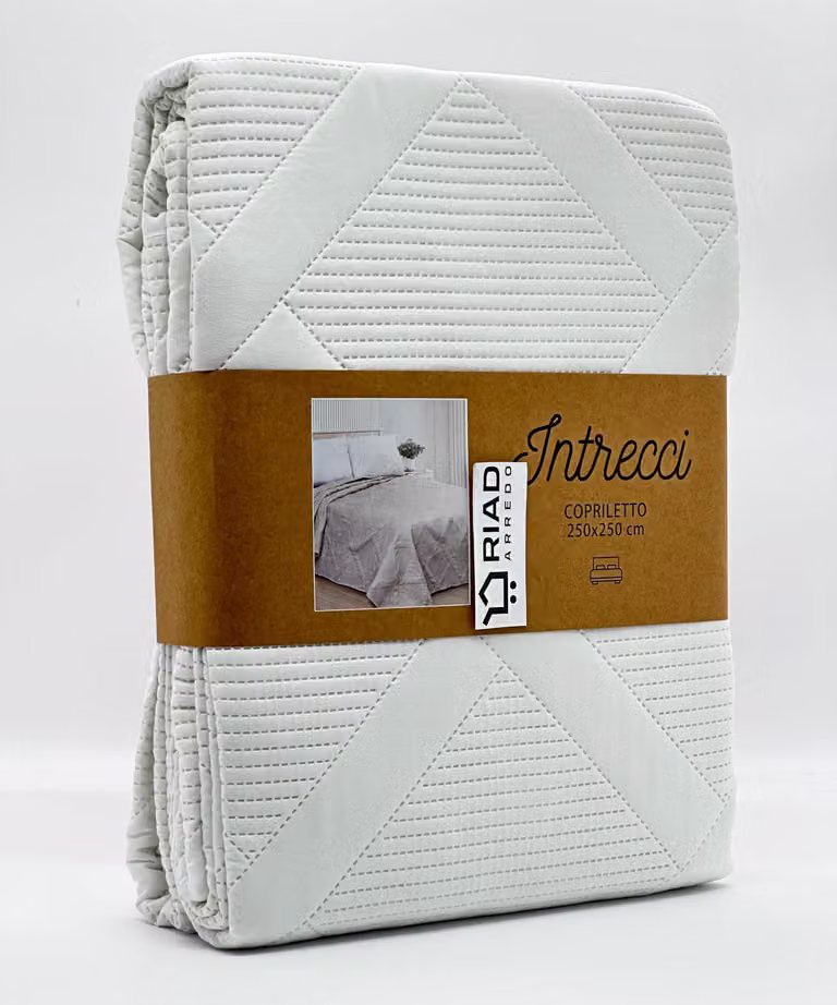 Omgoods - Copripiumino minimalista per letto matrimoniale - Plaid leggero in microfibra