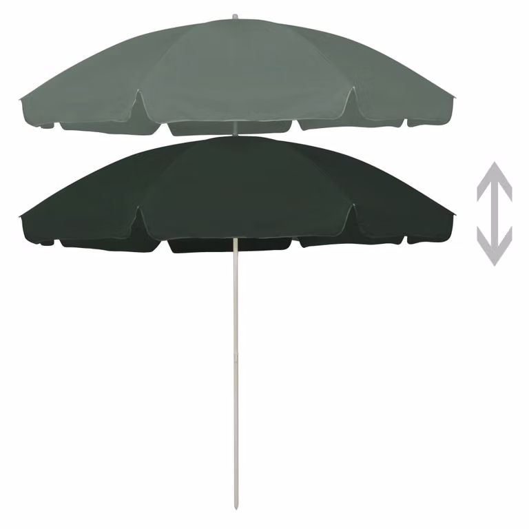 vidaXL Ombrellone verde 300 cm
