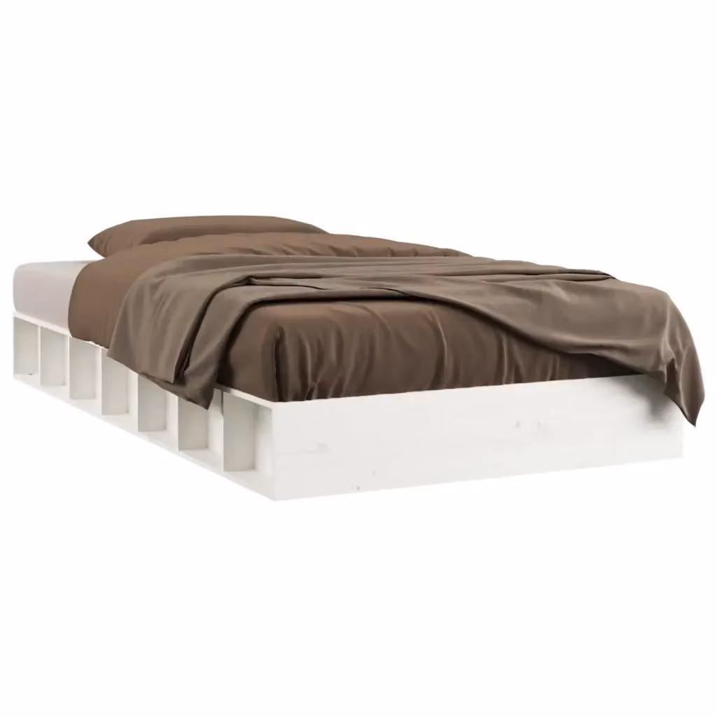 Giroletto vidaXL in legno massello di pino bianco con doghe fisse L/P/H: 200 x 120 x 30 cm – 2