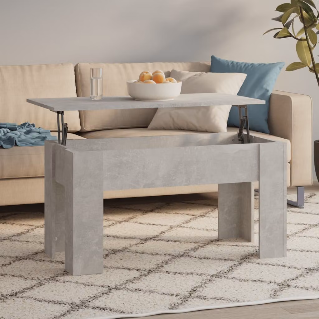 Maison Exclusive - Tavolino grigio cemento 101x49x52 cm Materiale ligneo