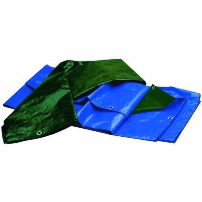Telone Antistrappo Pesante Vigor Blinky in PE-HD 125 gr-mq con Occhielli in Alluminio e Rinforzi in Corda PP, Colore Blu-Verde, 15x20 m – 2