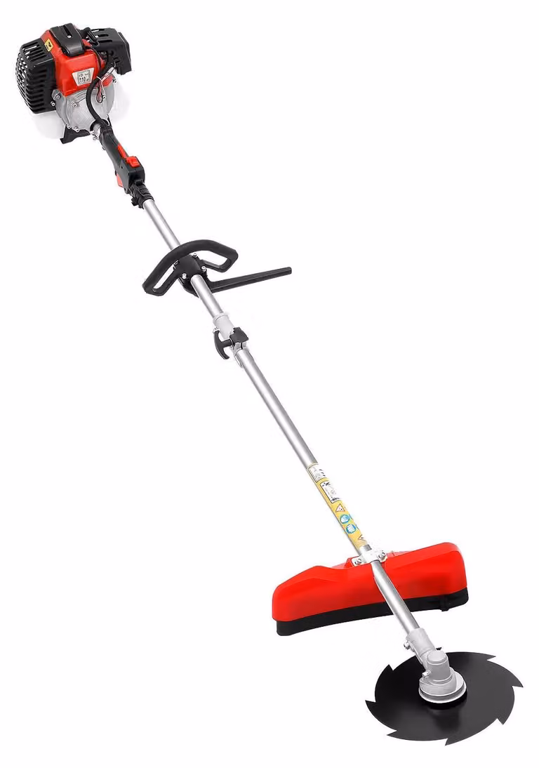 Decespugliatore a benzina - Modello MT520, 52cc, 2 tempi - Motore da 1,7 kW - 6500–8500 giri/min - Montaggio laterale - 7 lame - Serbatoio da 0,85 litri - Colore: rosso