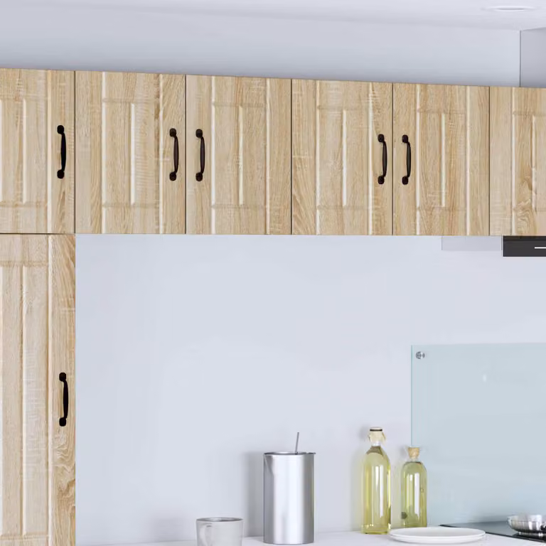Set di 2 armadietti a muro LUCCA vidaXL per cucina in legno Rovere Sonoma marrone L/P/H: 60 x 31 x 40 cm