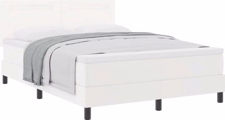 Letto a molle con materasso Bianco 160 x 200 cm