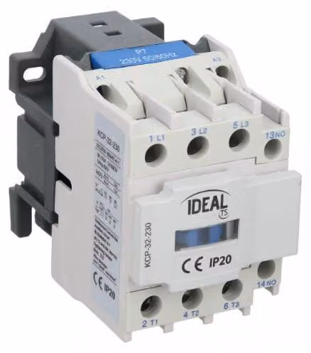Interruttore magnetotermico da 32A, 3 poli, 230V AC, modello KCP-32-230, codice 24108