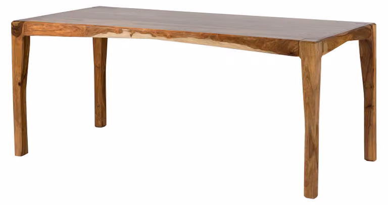 MASSIVMOEBEL24 | ANCONA #0104 Tavolo da pranzo in legno di sheesham - laccato / marrone 200x100x77