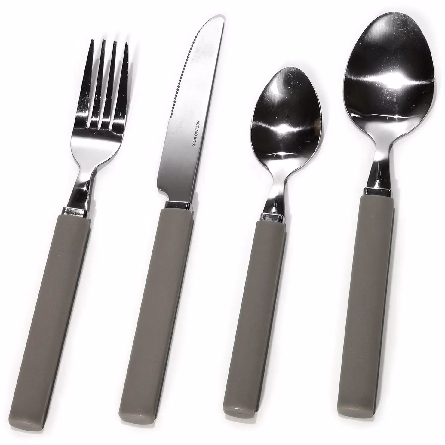 GUSTO CASA Servizio posate Jolie in acciaio inox 24 pezzi colore tortora opaco – 1