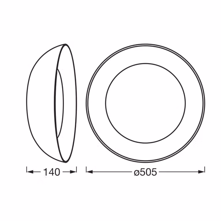 LEDVANCE Plafoniera a LED Orbis Alva, dimmerabile, Nero, Soggiorno / Sala da pranzo, Metallo, Plafoniera LED