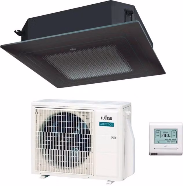 Condizionatore a Cassetta Fujitsu KR Circular Flow Black 18000 Btu AUXG18KRLB R-32 con Wi-Fi e Classe Energetica A++ – 1