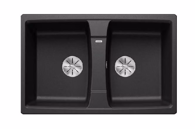 Lavello Blanco Lexa 8, in Silgranit, dimensioni 780x500 mm, tecnologia InFino, colore antracite, codice prodotto 524960