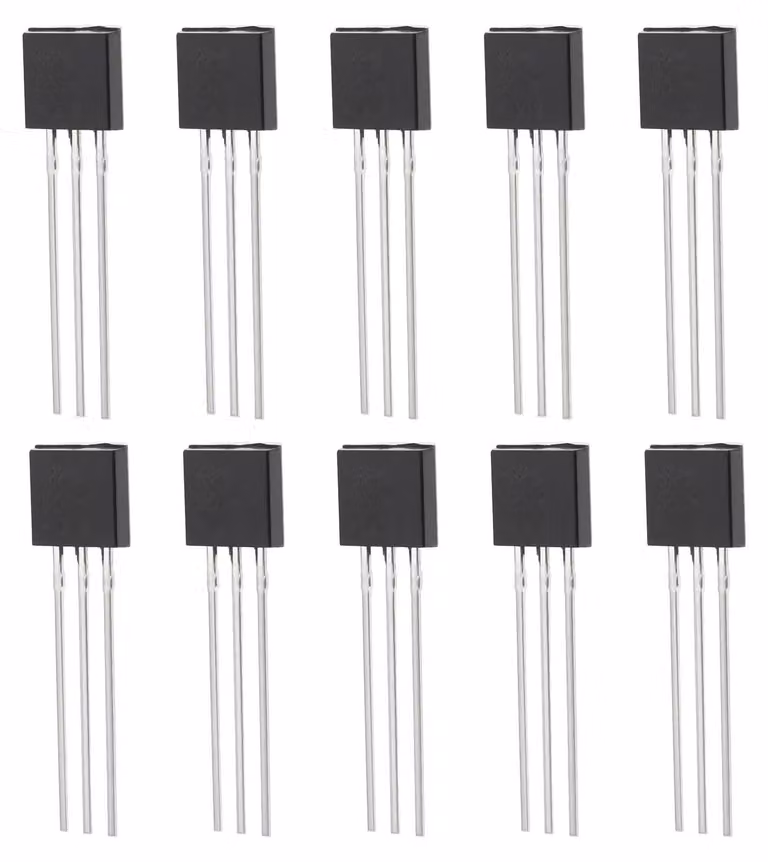 10 transistor NPN MPS-6514, con 3 pin, colore nero