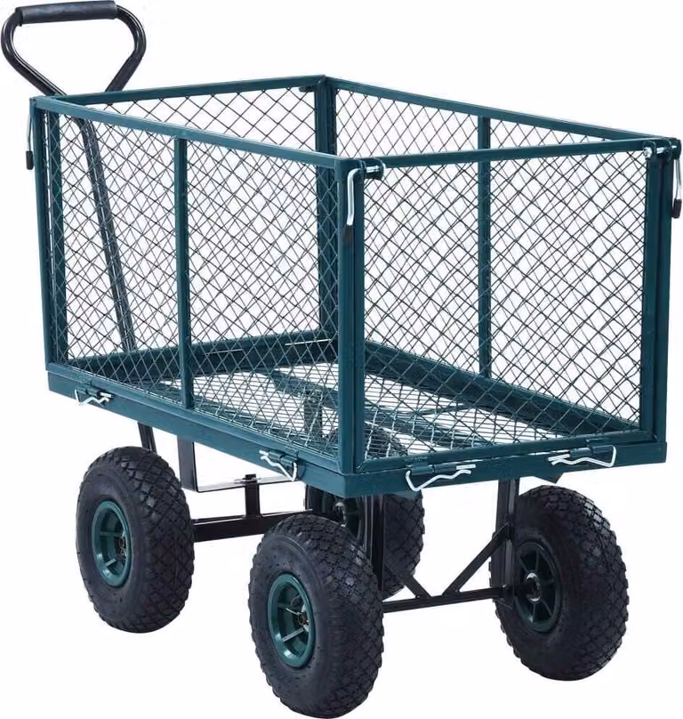 Carrello a Mano da Giardino Verde 350 kg