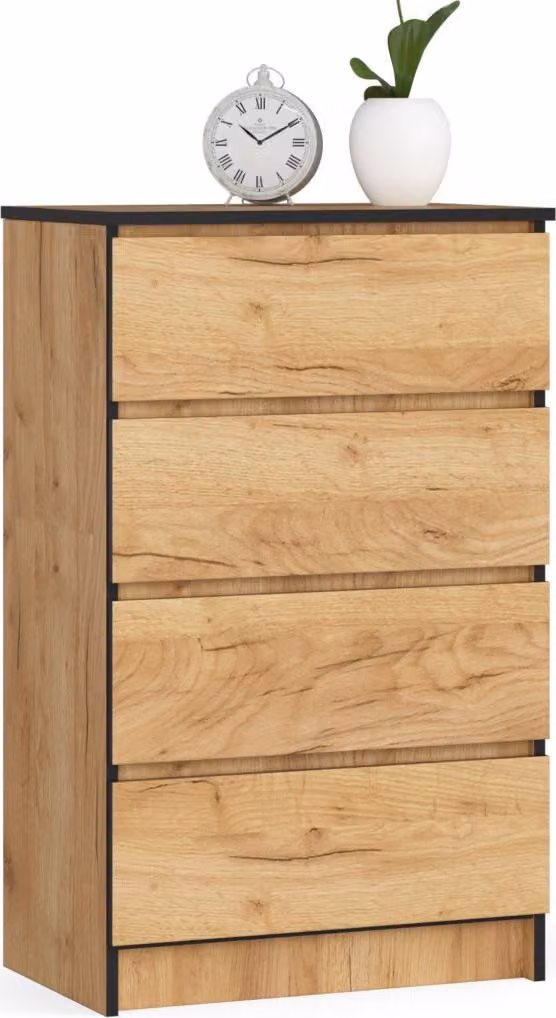 Cassettiera stretta SAVRILA - rovere craft