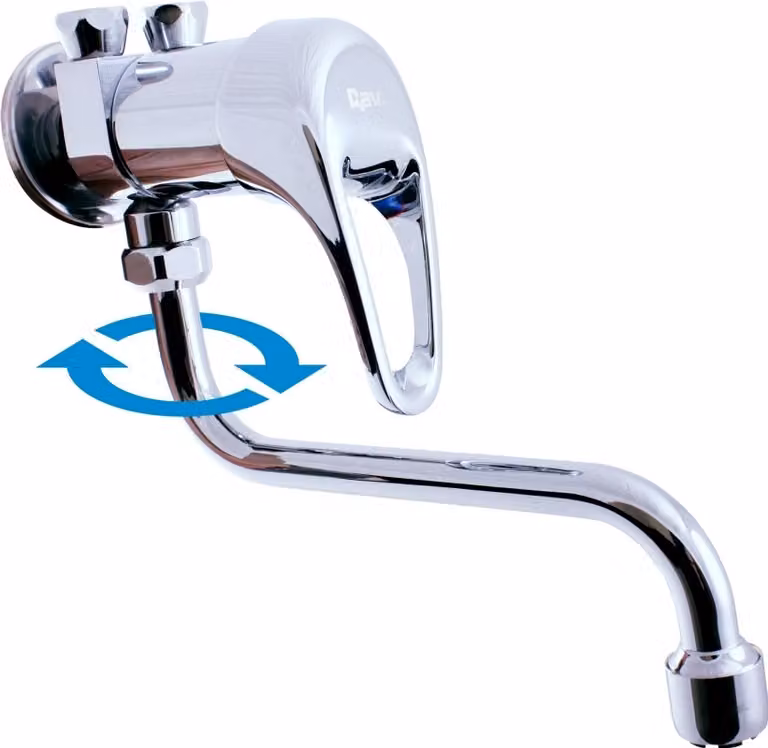 Slezák-RAV Miscelatore per lavabo/lavandino per riscaldatori a bassa pressione Slezák RAV E001/21 Colore: cromo, Dimensioni: attacco 3/8'' filettatura maschio (per tubi)
