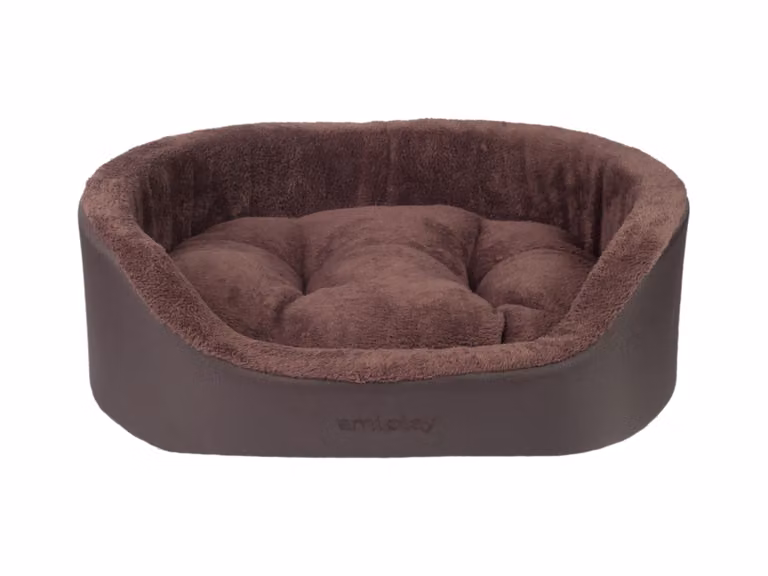 Cuccia per cani ovale ASPEINA marrone taglia S, M, L Misura: S - 54x45x16 cm