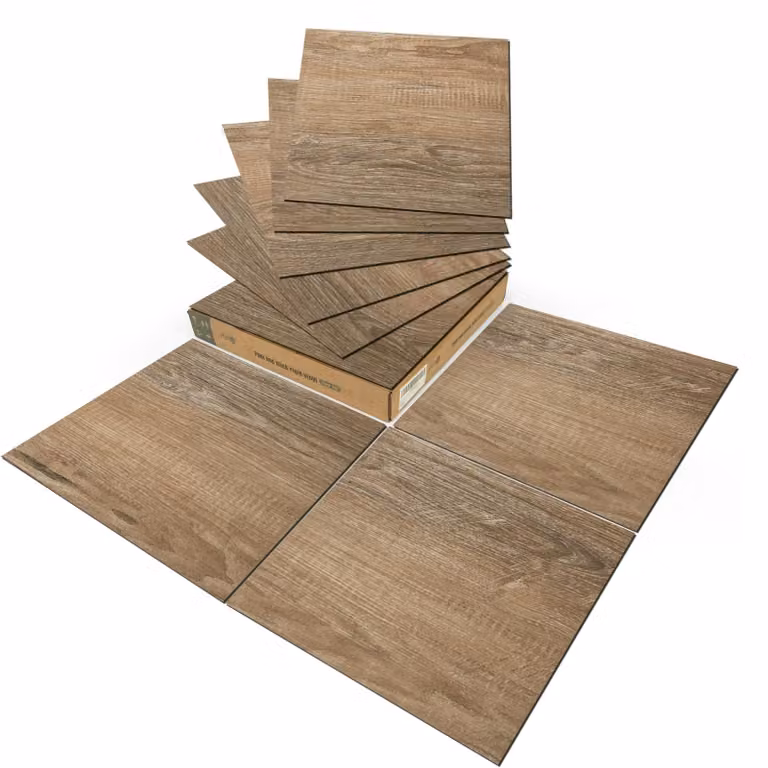 Piastrelle in vinile autoadesive - Marrone chiaro - 30 x 30 cm - 30 pezzi