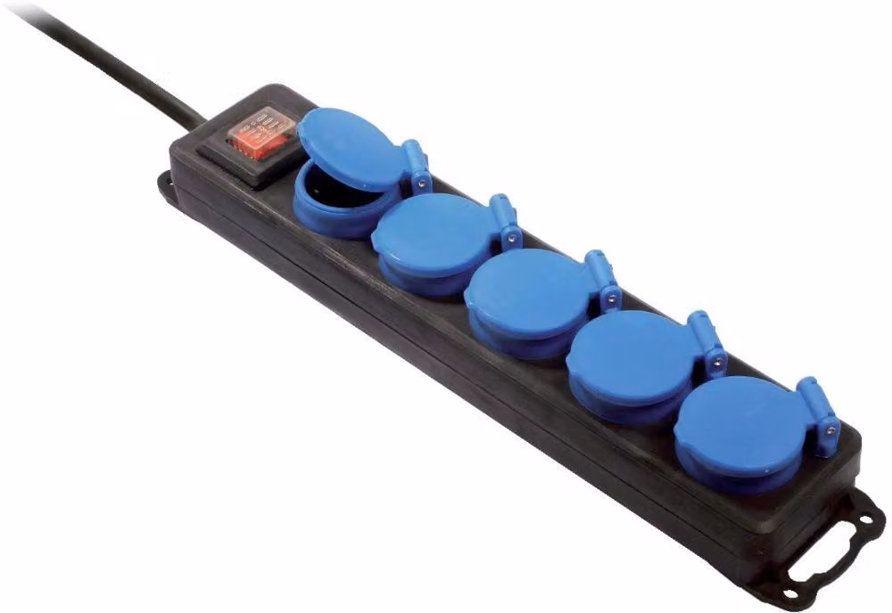 AS SCHWABE 5fach-Steckdosenleiste 1,5m IP44 (38609)