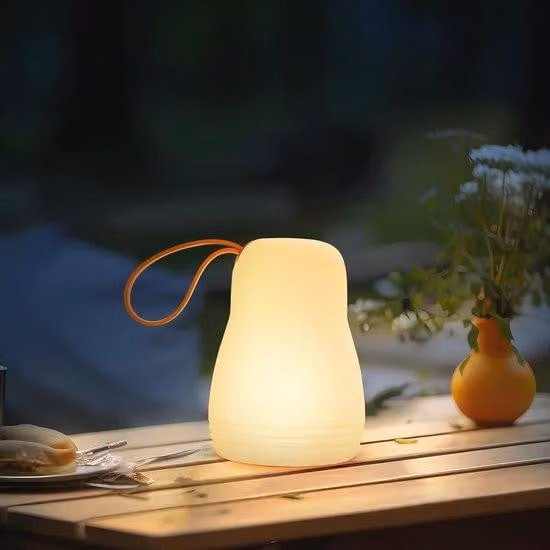 Lampada da tavolo a LED per esterni, dimmerabile e impermeabile, ideale per giardino, campeggio e uso interno