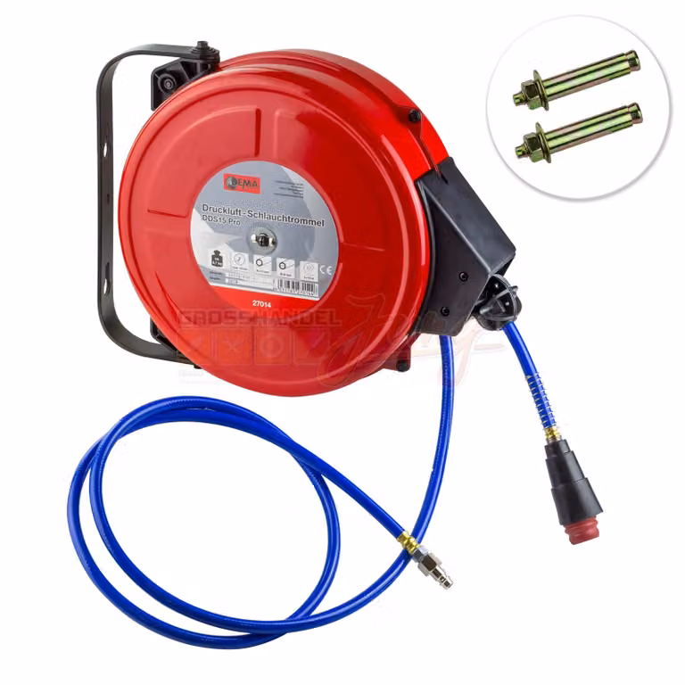 Tamburo autoretrattile con tubo pneumatico DDS15 Pro