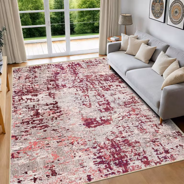 Tappeto moderno astratto, 140 x 200 cm, lavabile