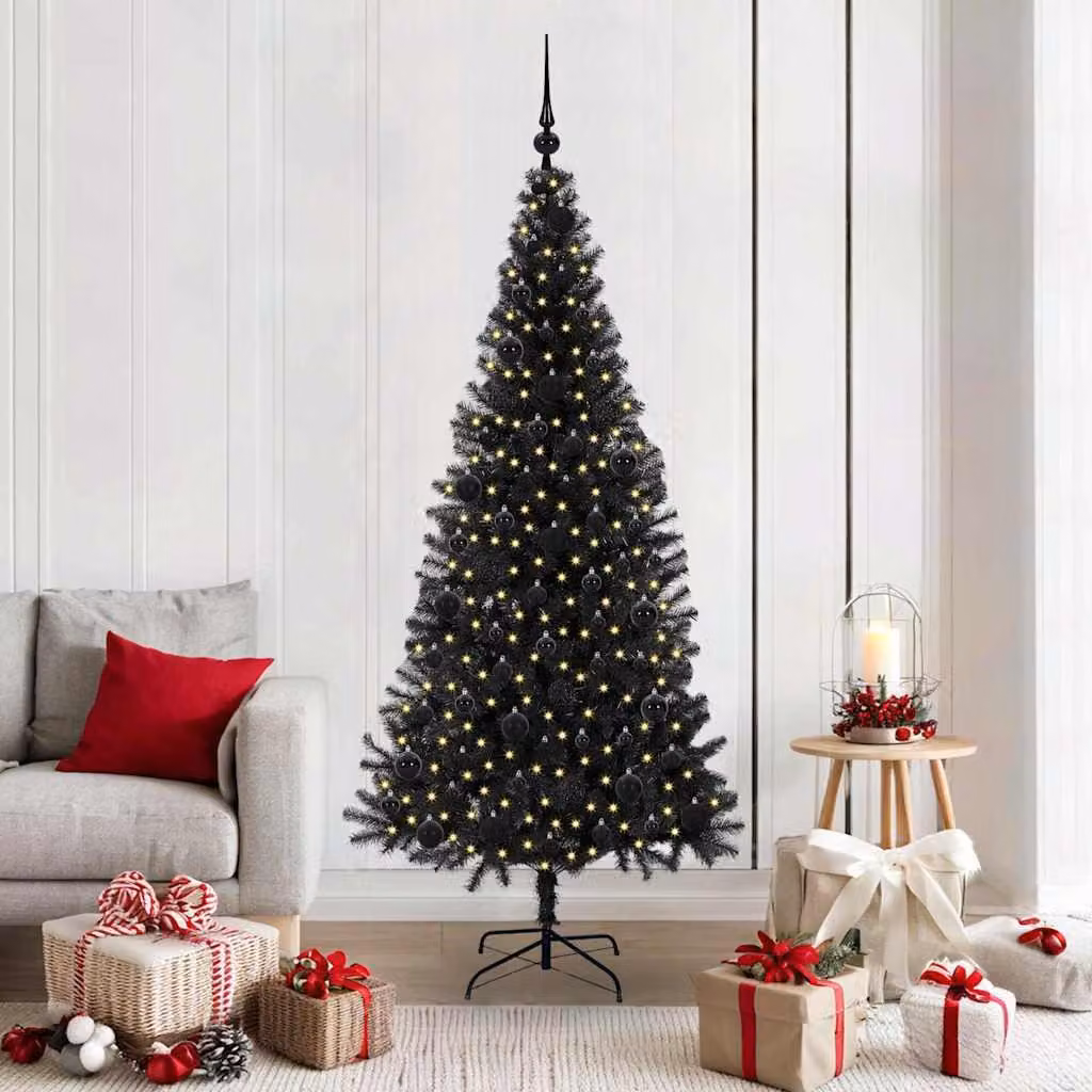 Maison Exclusive - Albero di Natale nero, 180 cm, in PVC