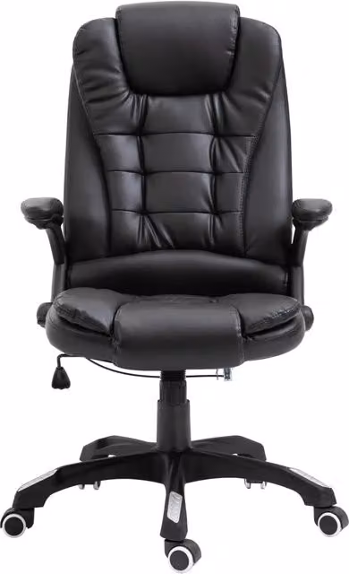 Sedia da Ufficio | Sedia da Gaming Nera in Similpelle