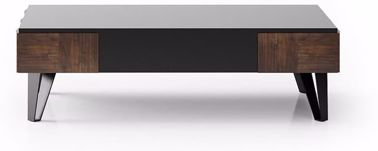 Eleganter brauner Couchtisch aus Holz im modernen Stil
