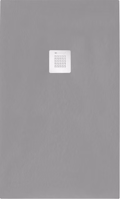 Piatto doccia rettangolare 100x150 cm effetto pietra marmoresina STONE grigio cemento FRANCIA