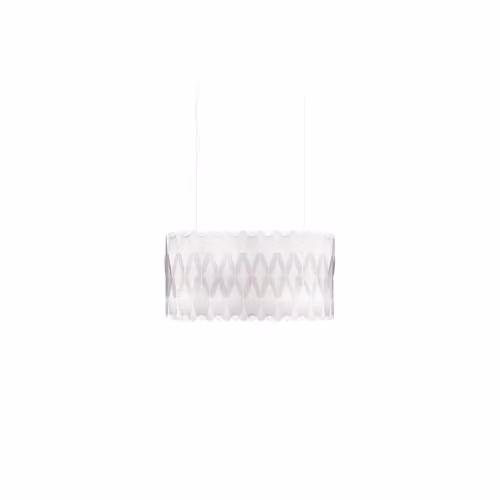 Lampadario Moderno Ovale Polilux ® Bianco E Metallo Cromo 3 Luci E27