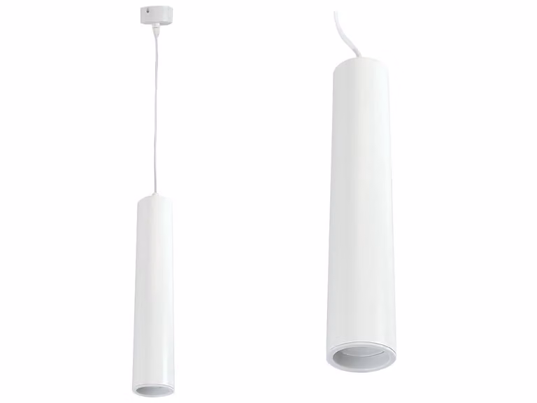 Tuba LED lampada a sospensione da soffitto su tavolo Bianco