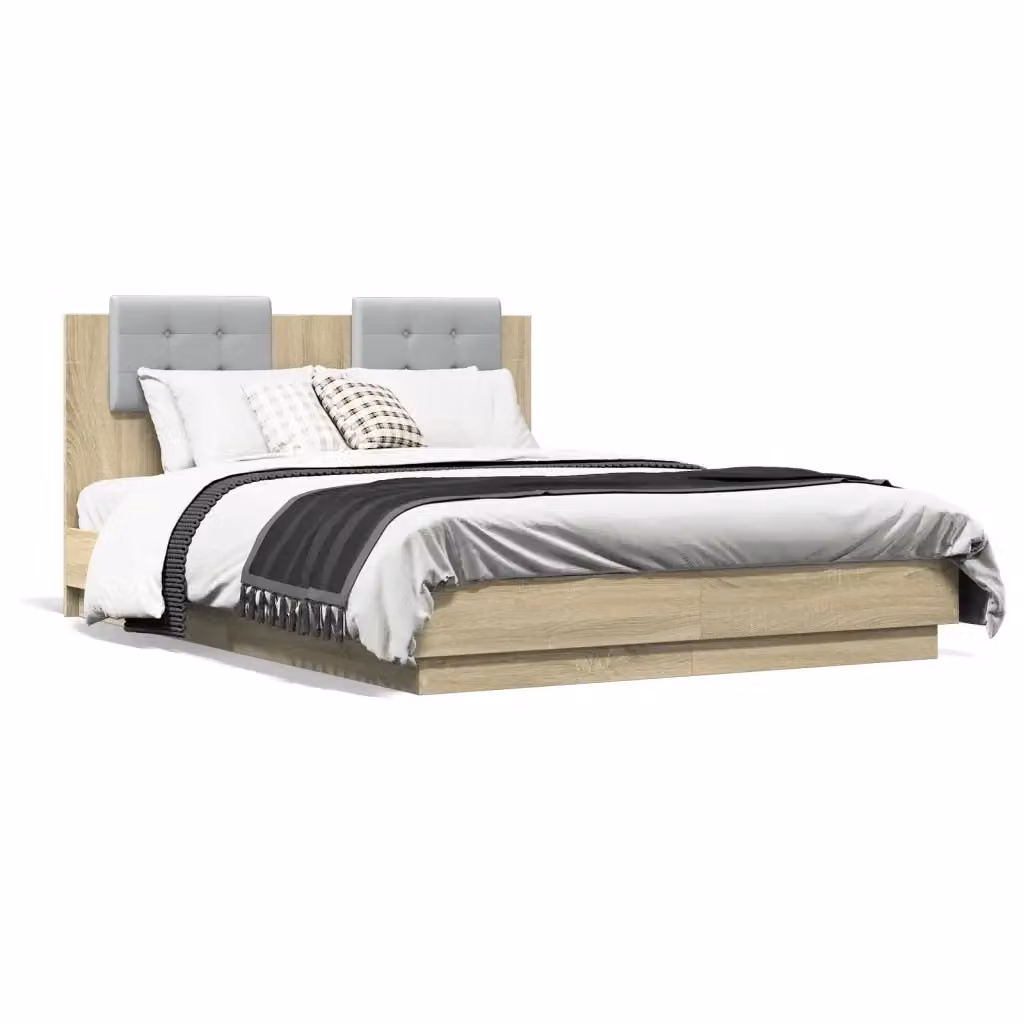 vidaXL Giroletto in legno Rovere con doghe piatte per adulti L/P/H: 120 x 200 x 193 cm – 2