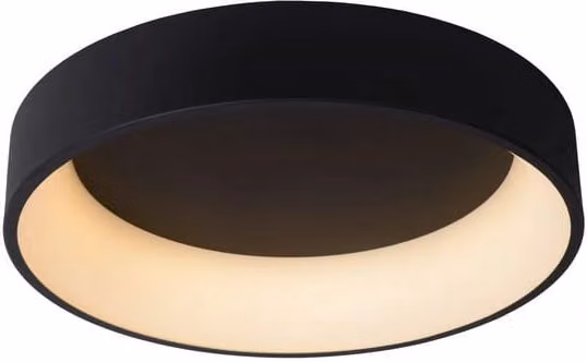 Plafoniera LED Lucide Talowe 42W 3000K nera 60cm dimm.