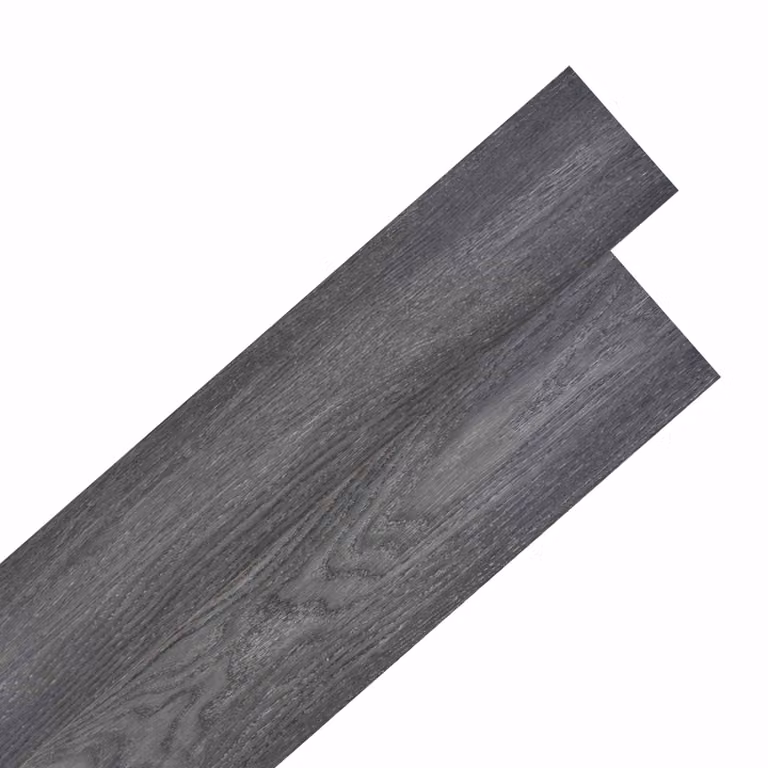 Plance per Pavimenti in PVC Autoadesive vidaXL con Effetto Legno, Nero, Bianco e Grigio