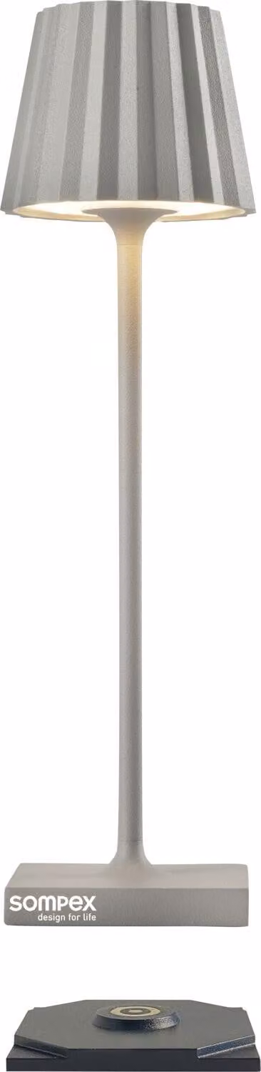Lampada da tavolo SOMPEX Troll Nano, altezza: 210 mm, grigio