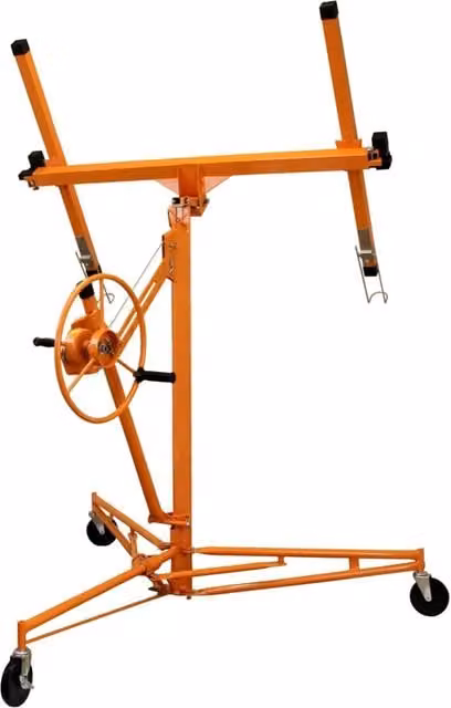 Alzalastre per Cartongesso T-Mech XXL in acciaio arancione con portata fino a 68 kg e altezza massima 4,9 m