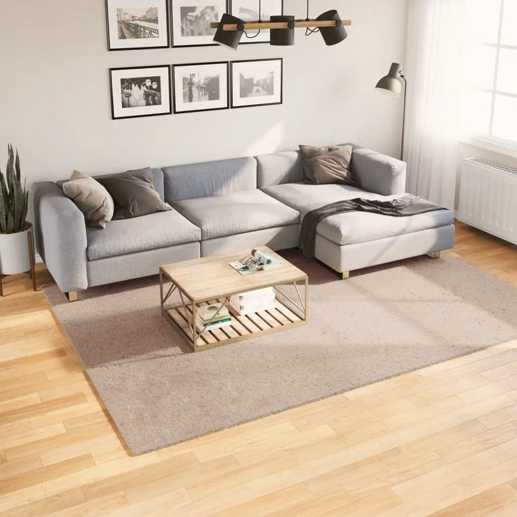 vidaXL Tappeto a Pelo Corto HUARTE Morbido e Lavabile Sabbia L: 200 cm, P: 280 cm
