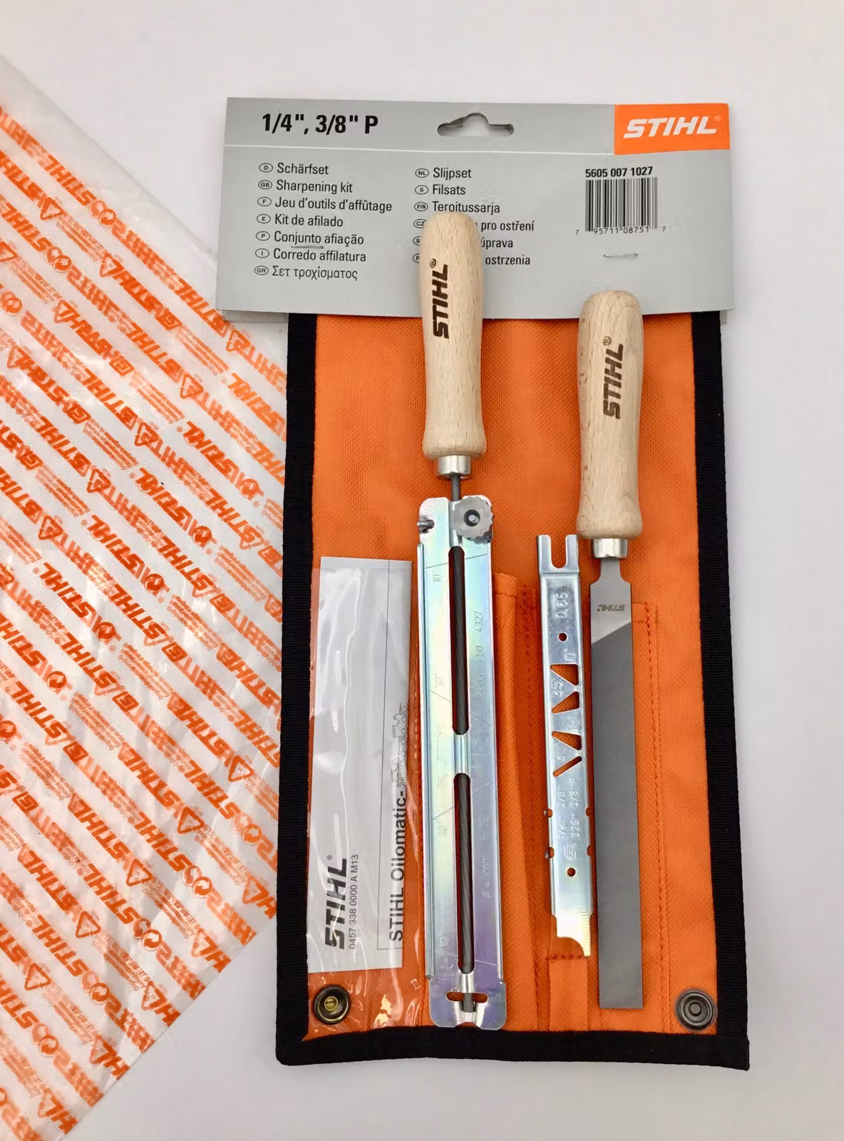 Set di affilatura STIHL per catene da 1/4" , 3/8 "P - lime 56050071027