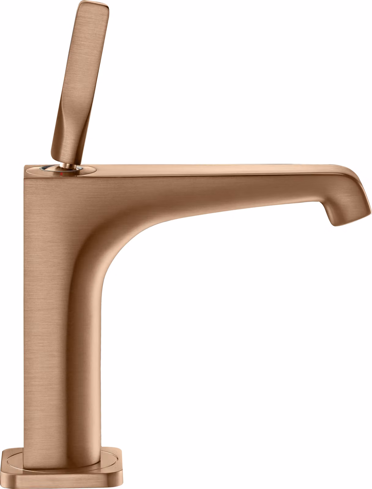 hansgrohe AXOR Citterio E mitigeur monocommande de lavabo 125 avec vidage escamotable, 36100310, 36100310