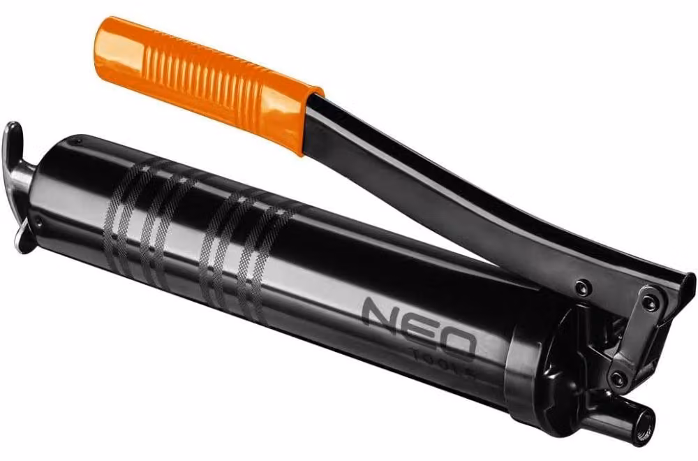 NEO TOOLS Lubrificatore a leva 400 cm3 con tubo 8 x 300 mm (10000Psi)