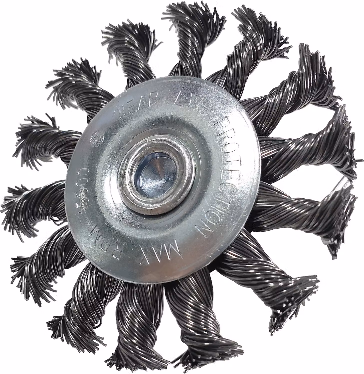 KS TOOLS Spazzola rotonda in filo d'acciaio 0,5 mm Ø 75 mm - 340.0039