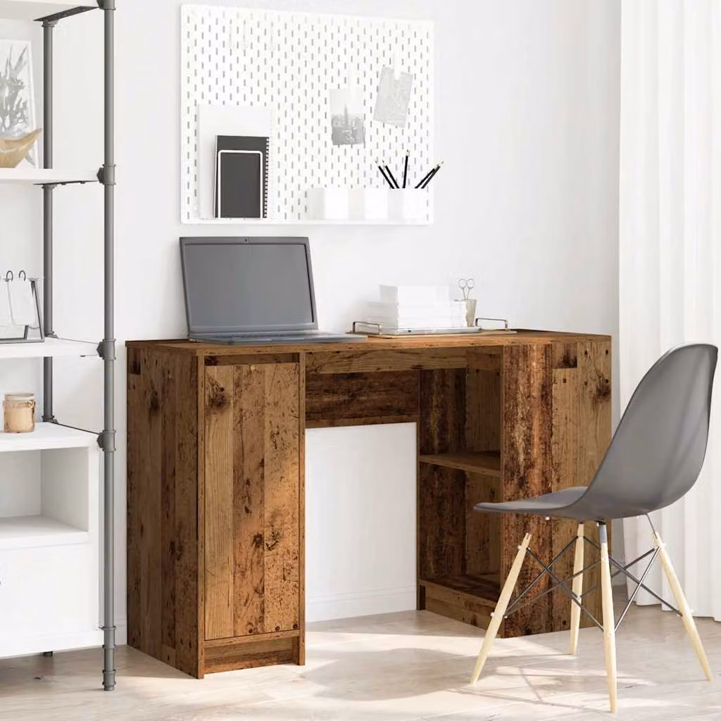 Maison Exclusive - Scrivania effetto legno antico 120x42x76 cm Materiale ligneo