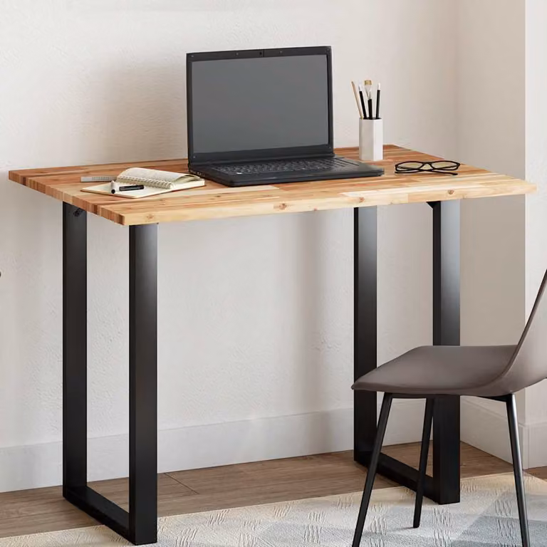 Piano Tavolo Rettangolare in Legno di Acacia Oliato Marrone vidaXL L: 120 cm, P: 70 cm, H: 2 cm
