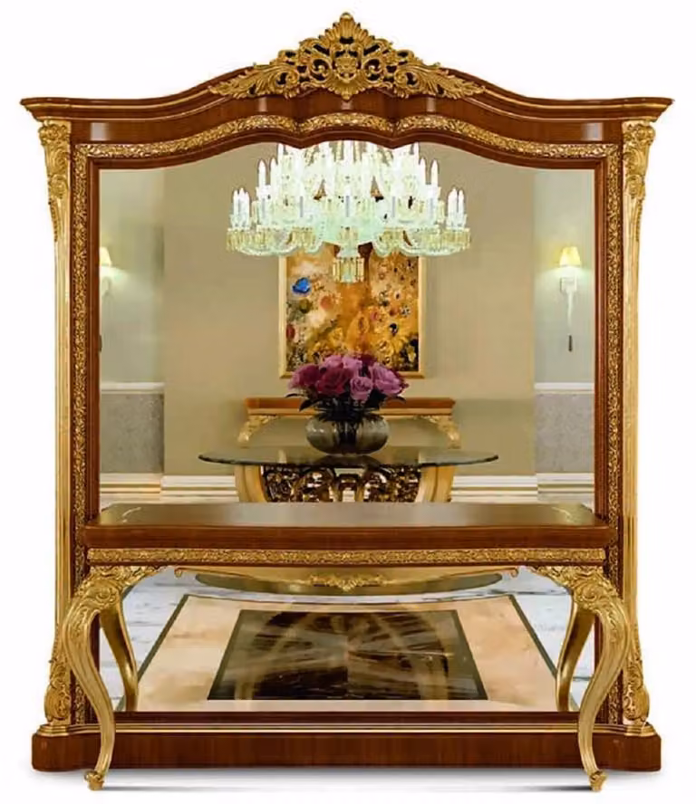 Casa Padrino Consolle barocca a specchio marrone/oro - Mobili barocchi - Italy
