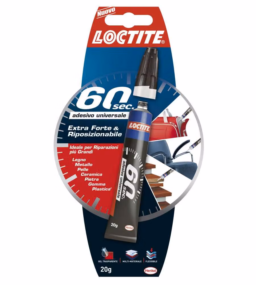 Loctite Collante a contatto universale 60 secondi Trasparente 20 g – 2
