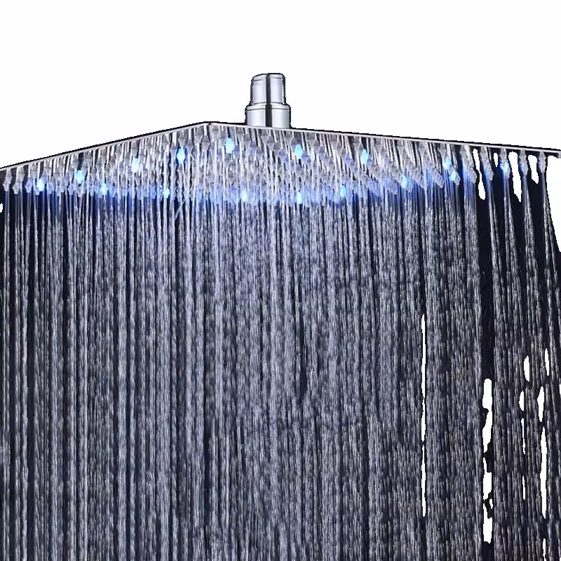 Soffione a pioggia a LED, dimensione 16 pollici, finitura cromata, cromo 16 pollici