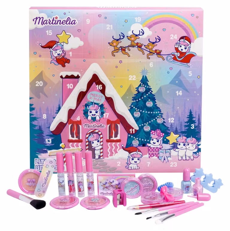 Martinelia - Calendario dell'Avvento Bambini Cosmetici 24 Giorni - Little Unicorn Unicorno