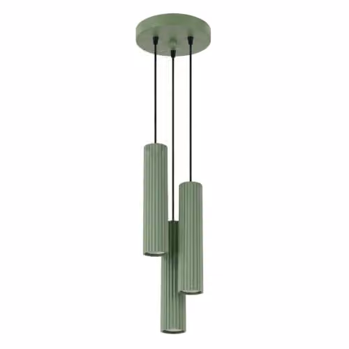 Sollux LightingLampada a sospensione KARBON 3P, color salvia