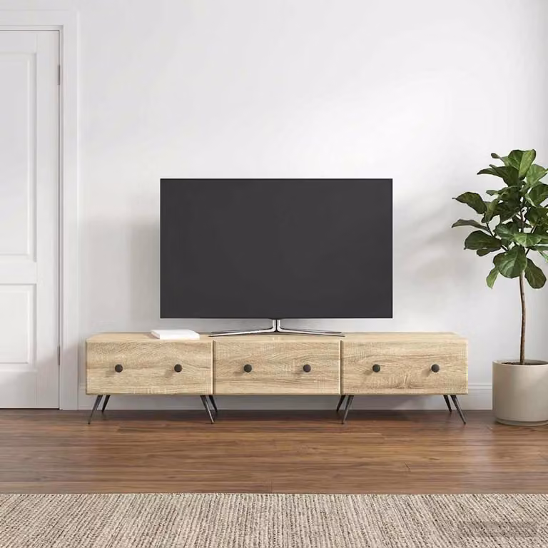 Mobile TV vidaXL Rovere Sonoma Marrone L: 147 cm, P: 34,5 cm, H: 30 cm