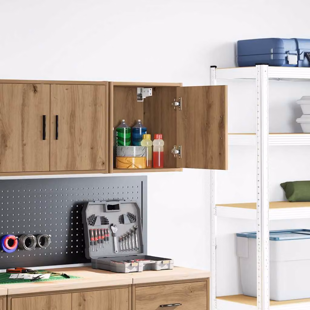 vidaXL Pensile per Garage Rovere Artigianale in Legno Multistrato
